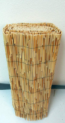 Natural Reed Fence Screening 1m x 4m Wooden Fencing for Sun Wind ...