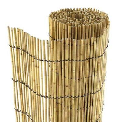 Natural Reed Garden Fence Roll Outdoor Privacy Screening Decorative ...