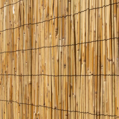 Natural Screening Roll Privacy Peeled Reed Wind Sun Protection 3m x 1 ...