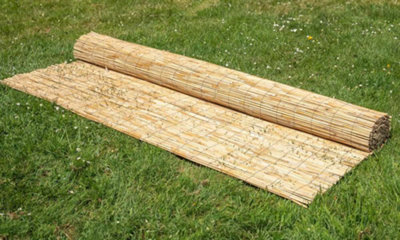 Natural Screening Roll Privacy Peeled Reed Wind Sun Protection 3m x 1 ...