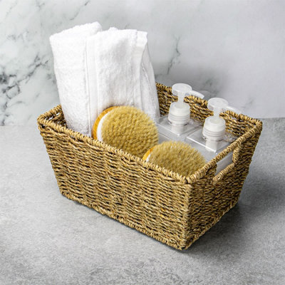 Natural Seagrass Storage Basket - Set of 2