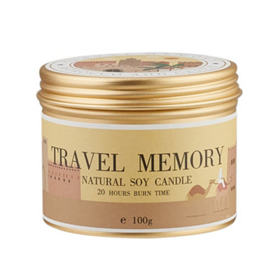 Natural Soy Wax Baltic Amber Scented Candle Burn Time 20H+