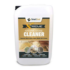 Natural Stone Cleaner Xtreme, Black Spot Remover and Powerful Cleaner, Dirt Remover, Stains, Grime and Algae Killer, 20L