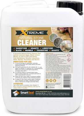 Natural Stone Cleaner Xtreme, Black Spot Remover and Powerful Cleaner, Dirt Remover, Stains, Grime and Algae Killer, 20L