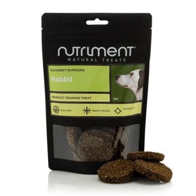 Natural Treats Gourmet Rabbit Burgers for Dogs (5pcs) High Protein ...