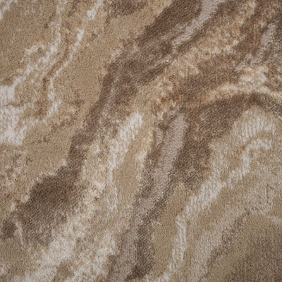 Natural Warm Beige Modern Textured Marble Area Rug 80x150cm