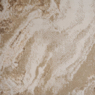 Natural Warm Beige Modern Textured Marble Area Rug 80x150cm