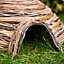 Natural Wicker Hedgehog House Shelter Igloo Habitat Handmade Reclaimed Wooden House Hogitat Shelter
