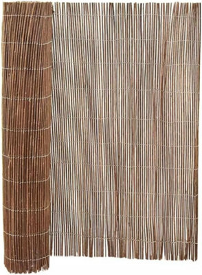 Natural Willow Bulrush Garden Screening Roll, 4m Wide Privacy Panels, Outdoor Fencing - 1.8 x 4 M
