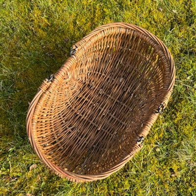 Natural Willow Wicker Garden Trug Basket - 3