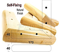 Natural Wood Corner Feet 45mm High Replacement Furniture Sofa Legs Self Fixing  Chairs Cabinets Beds Etc PKC321