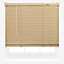 Natural Wood Effect PVC Venetian Blinds for Windows and Doors by Furnished - (W)75cm x (L)150cm