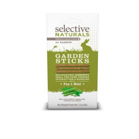 Naturals Garden Sticks For Rabbits With Pea & Mint 60g (Pack of 4)