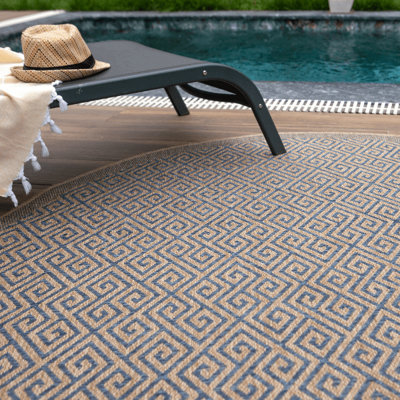 Nature Collection Outdoor Rug in Blue 5100B