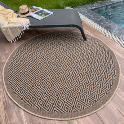 Nature Collection Outdoor Rug in Dark Grey 5100DG