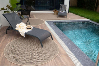 Nature Collection Outdoor Rug in Dark Grey 5100DG