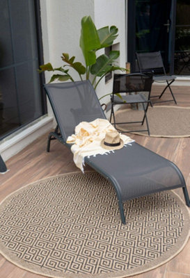 Nature Collection Outdoor Rug in Dark Grey 5100DG
