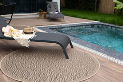 Nature Collection Outdoor Rug in Dark Grey 5100DG