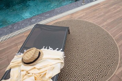 Nature Collection Outdoor Rug in Dark Grey 5100DG