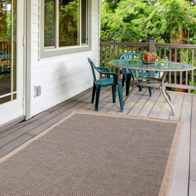 Nature Collection Outdoor Rug in Dark Grey 5200DG