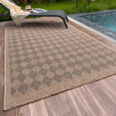 Nature Collection Outdoor Rug in Dark Grey  5300DG