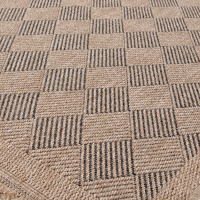 Nature Collection Outdoor Rug in Dark Grey 5300DG