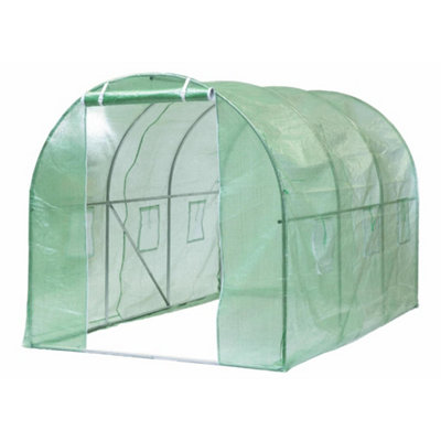 Nature Greenhouse 3.5x2x2 m Green | DIY at B&Q