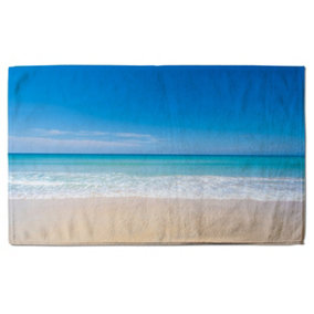 Nature landscape view of beautiful tropical beach and sea in sunny day (Bath Towel) / Default Title
