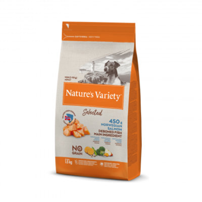 Nature's Variety Mini Adult Dog Norwegian Salmon 1.5kg