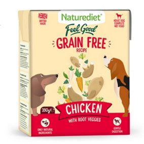 Naturediet Feel Good Grain Free Chicken 390g (Pack of 18)