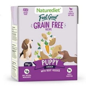 Naturediet Feel Good Grain Free Puppy 390g (Pack of 18)