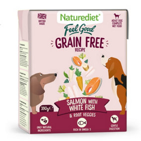 Naturediet Feel Good Grain Free Salmon 390g (Pack of 18)