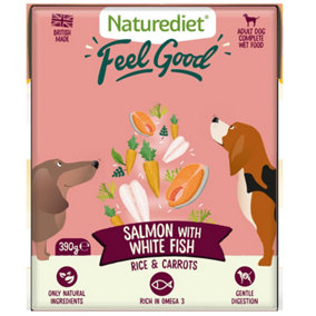 Naturediet Feel Good Salmon 390g (Pack of 18)