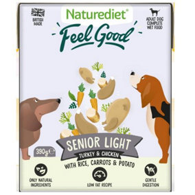 Naturediet Feel Good Senior Light 390g (Pack of 18)