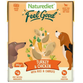 Naturediet Feel Good Turkey & Chicken 390g x 18