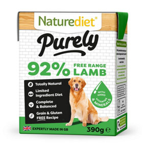 Naturediet Purely Lamb 390g (Pack of 18)