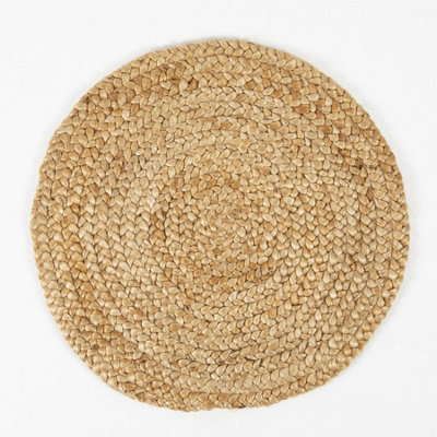 Naturelle Heaton 60x60cm Circle Natural Woven Jute Rug