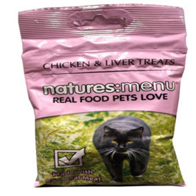 Natures Menu Cat Treats Chicken & Liver 60g (Pack of 12)