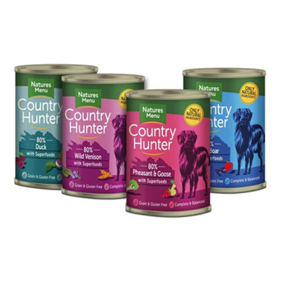 Natures Menu Country Hunter Natures Menu Game Meat Selection Wet Dog ...