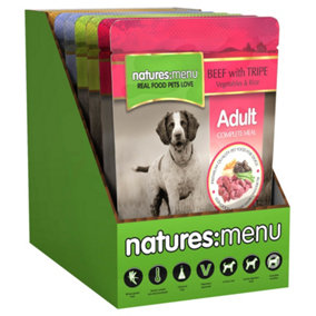 Natures Menu Dog Food Adult Pouch MultiPack 8x300g