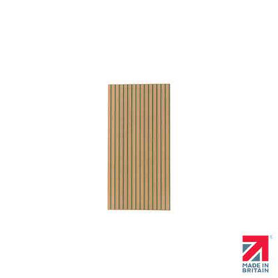 Naturewall SlatWall MDF Panel - Unprimed - 1.2m | DIY at B&Q