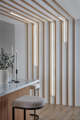 Naturewall SlatWall Waterproof Individual Slat Natural Oak 2400mm x 27mm