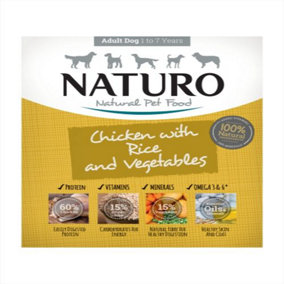 Naturo Chicken & Rice With Veg Tray 400g (Pack of 7)