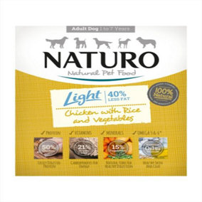 Naturo Light Chicken & Rice With Veg Tray 400g (Pack of 7)