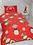 Naughty Elves Christmas Junior Toddler Duvet Cover Set