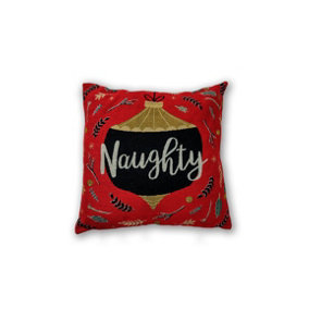 Naughty or Nice Filled Cushion 43 x 43cm