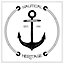 Nautical anchor (Picutre Frame) / 16x16" / Oak