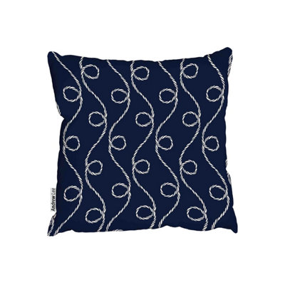 Nautical rope pattern. (Outdoor Cushion) / 60cm x 60cm