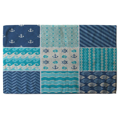Nautical Tiles (Bath Towel) / Default Title Price Comparisons | Compare The Build