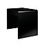 Nautilus Designs High Gloss Black Computer Desk Workstaton with Spacious Storage Drawer for Home Office, Gaming, Study
